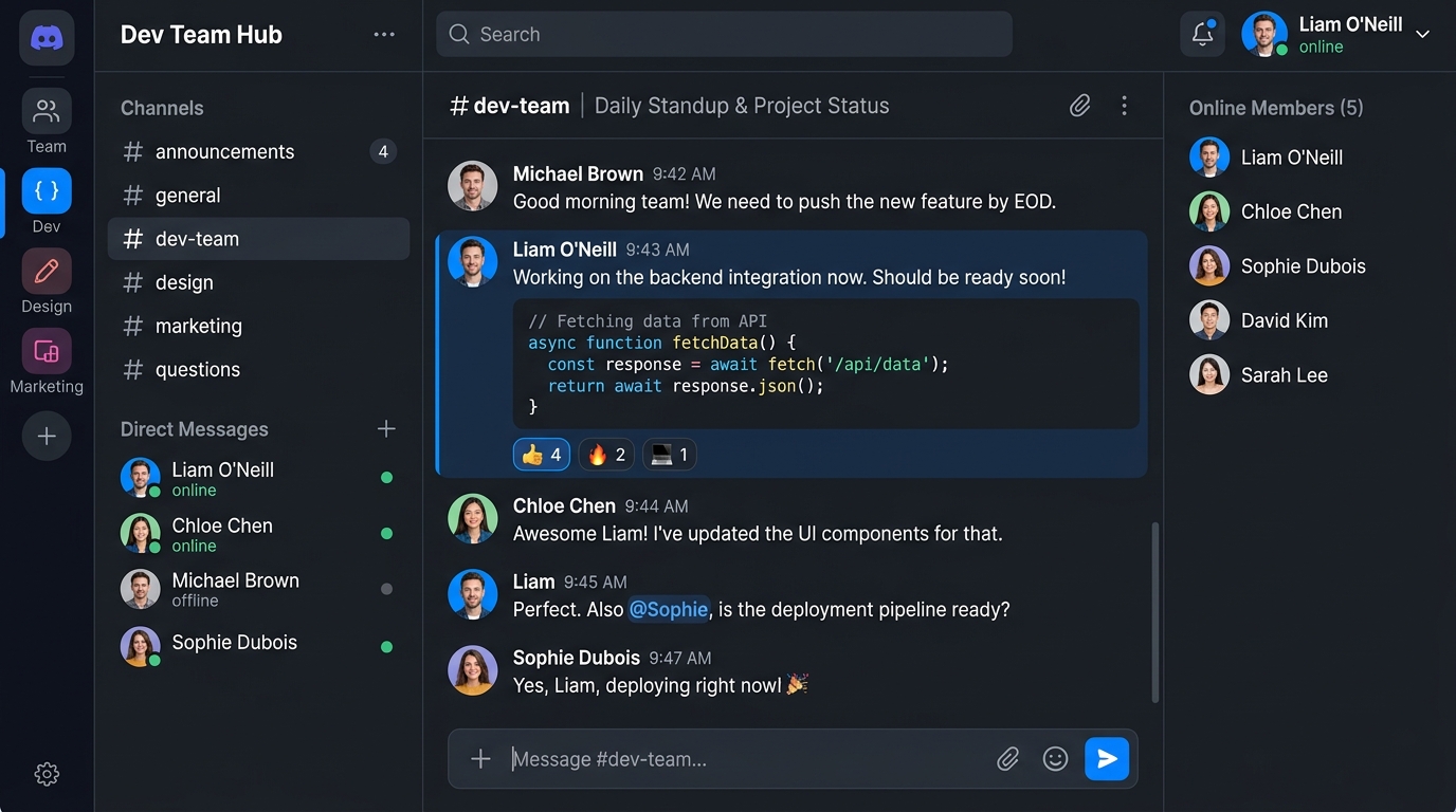 FluxChat interface mockup